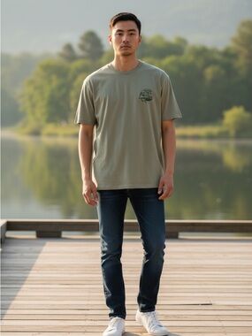 J. Crew Sage Green Crewneck Tee